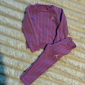 Jordan Purple Pinstripe Kids Matching Set